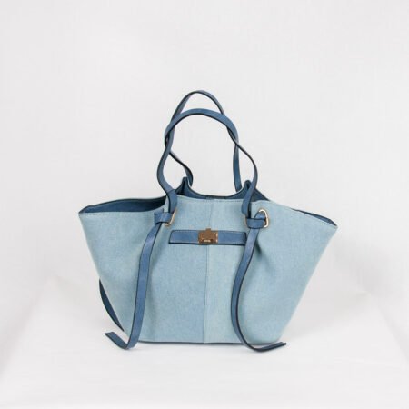 Rosenvinge JOSEFINE shopper med frontspenne - blå