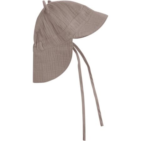 HUTTEliHUT Summer Hat Ears Muslin Solhatt - Moon Rock