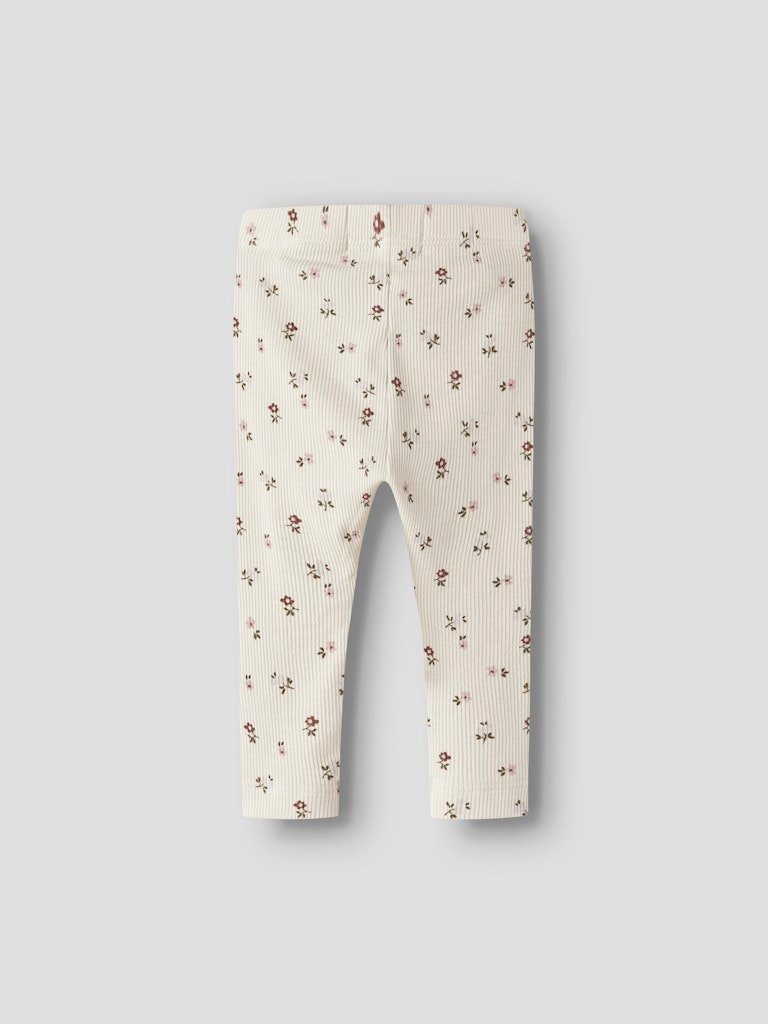 LIL ATELIER, GAGO SLIM LEGGING, Turtledove FLORAL - Bilde 3