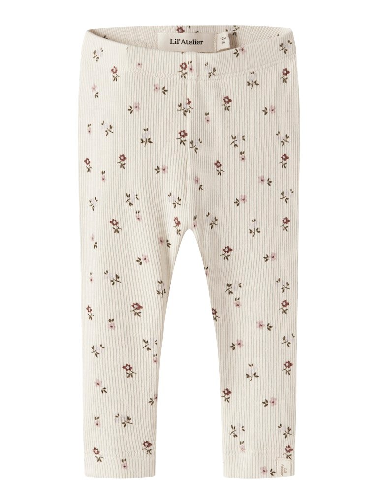 LIL ATELIER, GAGO SLIM LEGGING, Turtledove FLORAL