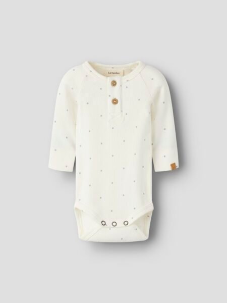 LIL  ATELIER GAGO KIP LS SLIM BODY LIL, Coconut Milk SLEET DOT