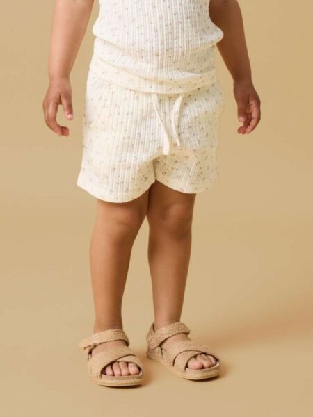 LIL ATELIER HULLA HUA SHORTS, Coconut Milk
