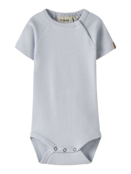 LIL  ATELIER LALO TAB SS SLIM BODY - Kortermet Body, Plein Air, Lys Blå