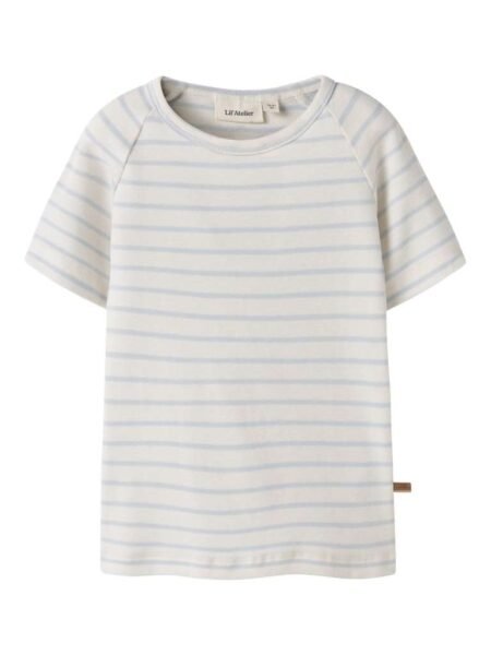 LIL  ATELIER GEO ANC SS SLIM TOP, T Skjorte ,  Coconut Milk , Stripes