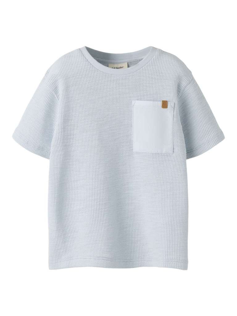 LIL ATELIER HONJO SS LOOSE TOP, T Skjorte, Plein Air, Lys Blå