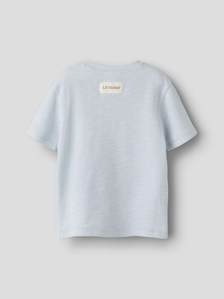 LIL ATELIER HONJO SS LOOSE TOP, T Skjorte, Plein Air, Lys Blå - Bilde 4