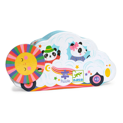Djeco Puslespill Cloud car - 16 pcs, +3år