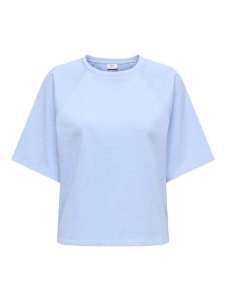 JDY AMALFI LIFE S/S SWEAT JRS DIA, T Skjorte, Cashmere Blue Melange