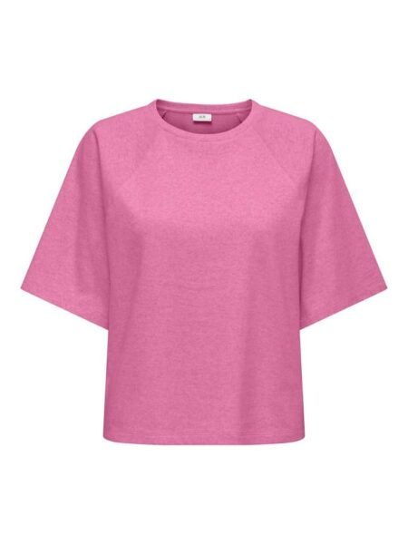 JDY AMALFI LIFE S/S SWEAT JRS DIA, T Skjorte, Wild Orchid Melange