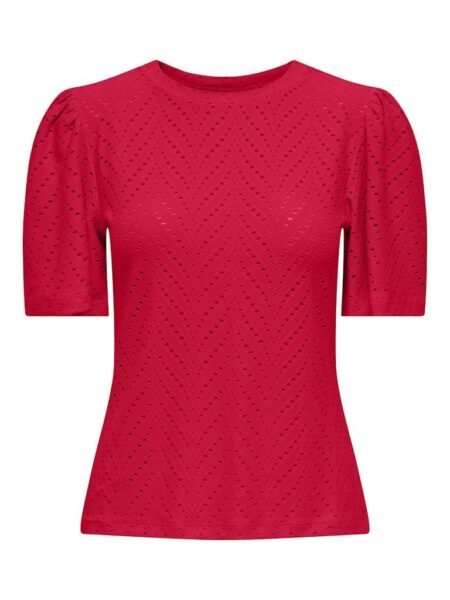 JDY CARLA CATHINKA S/S TOP JRS NOOS, Ski Patrol, Rød