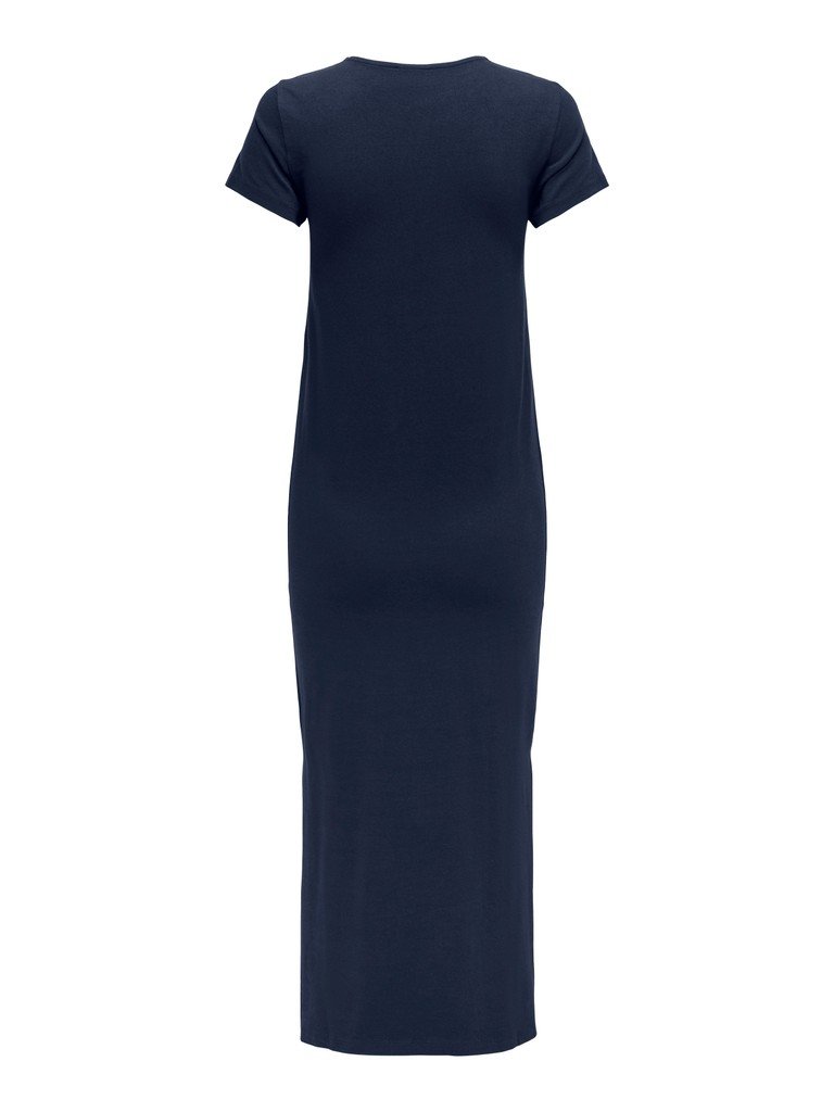 JDY AVA S/S O-NECK DRESS JRS DIA, Lang Kjole, Black Iris/Mørkeblå - Bilde 7