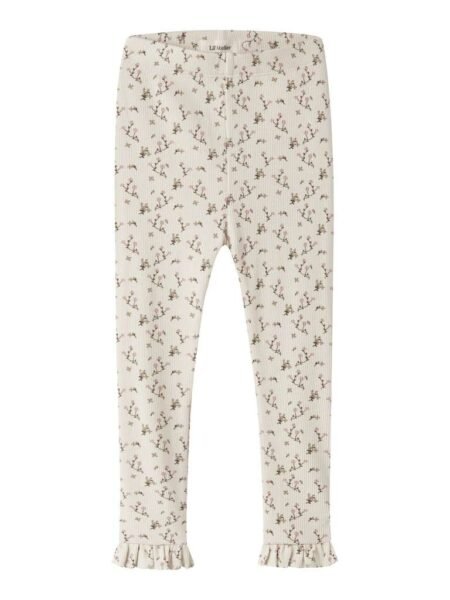 LIL ATELIER, LAGO MER SLIM LEGGINGS , Turtledove ROSE FLOWER