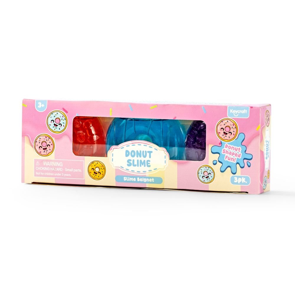 Keycraft Donut Slime 3pk, Slim I 3 pk, + 3år - Bilde 2