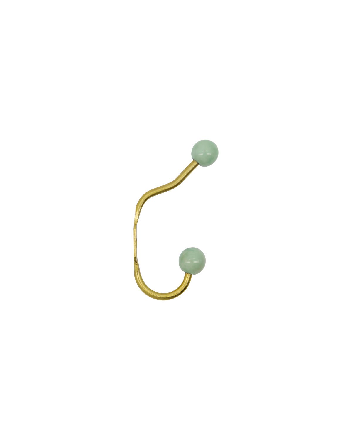 House Doctor Knagger I Messingfarget Med Aquafargede Knotter, Sett av 2 - Bilde 2