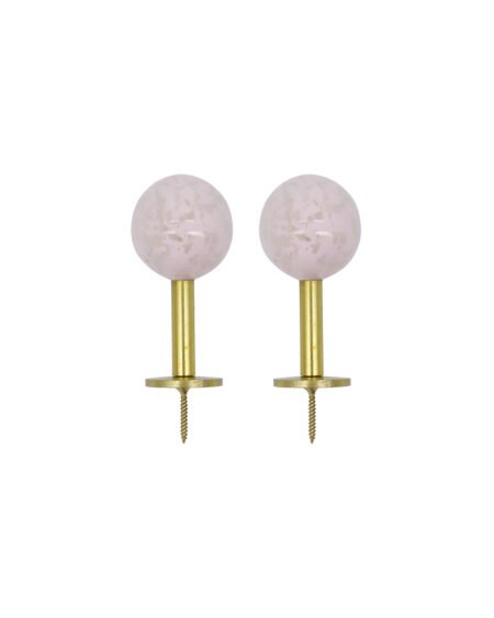 House Doctor Knagger Messingfarget  Med Rosa Resin Knotter