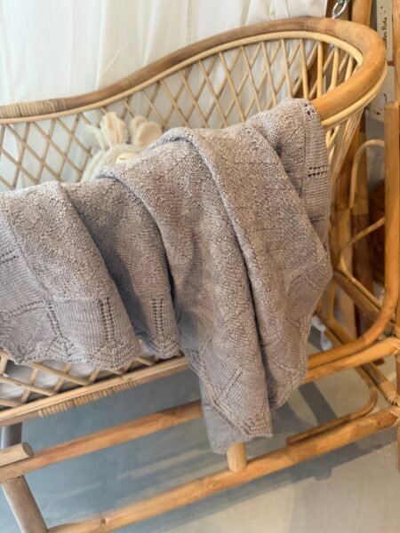 Name It Merino Ullteppe, RUNI WOOL KNIT BLANKET 90x90cm