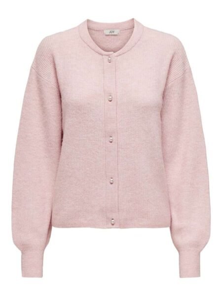 JDY LUMI LIFE L/S BUTTON CARDIGAN KNT, Light Lilac MELANGE, Rosa