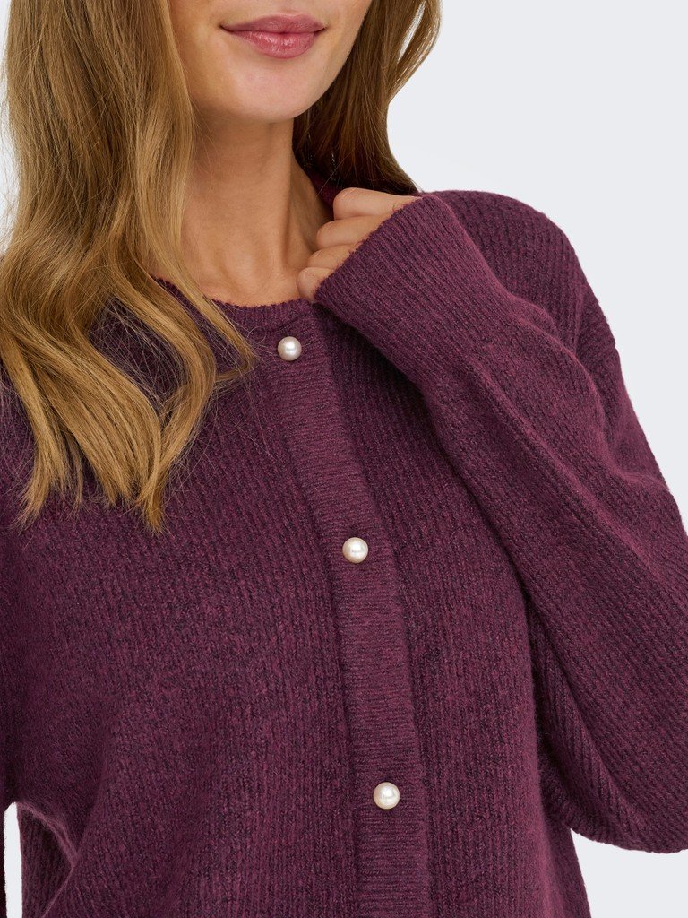JDY LUMI LIFE L/S BUTTON CARDIGAN KNT, Fig MELANGE - Bilde 2