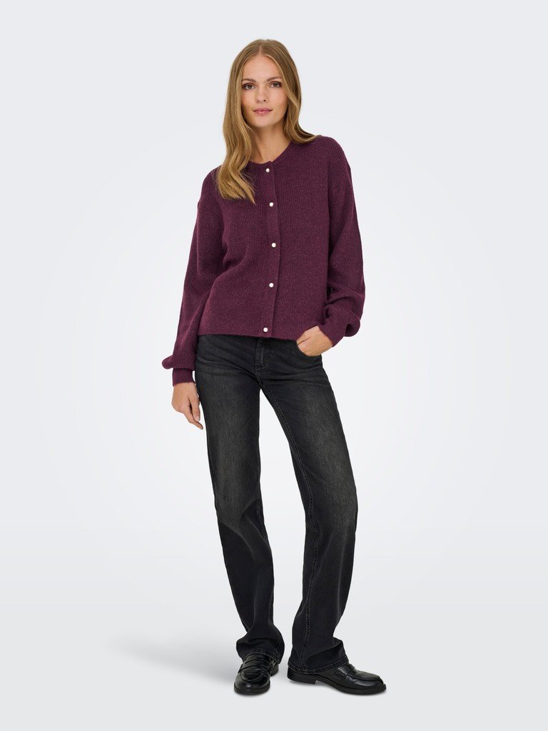 JDY LUMI LIFE L/S BUTTON CARDIGAN KNT, Fig MELANGE - Bilde 4
