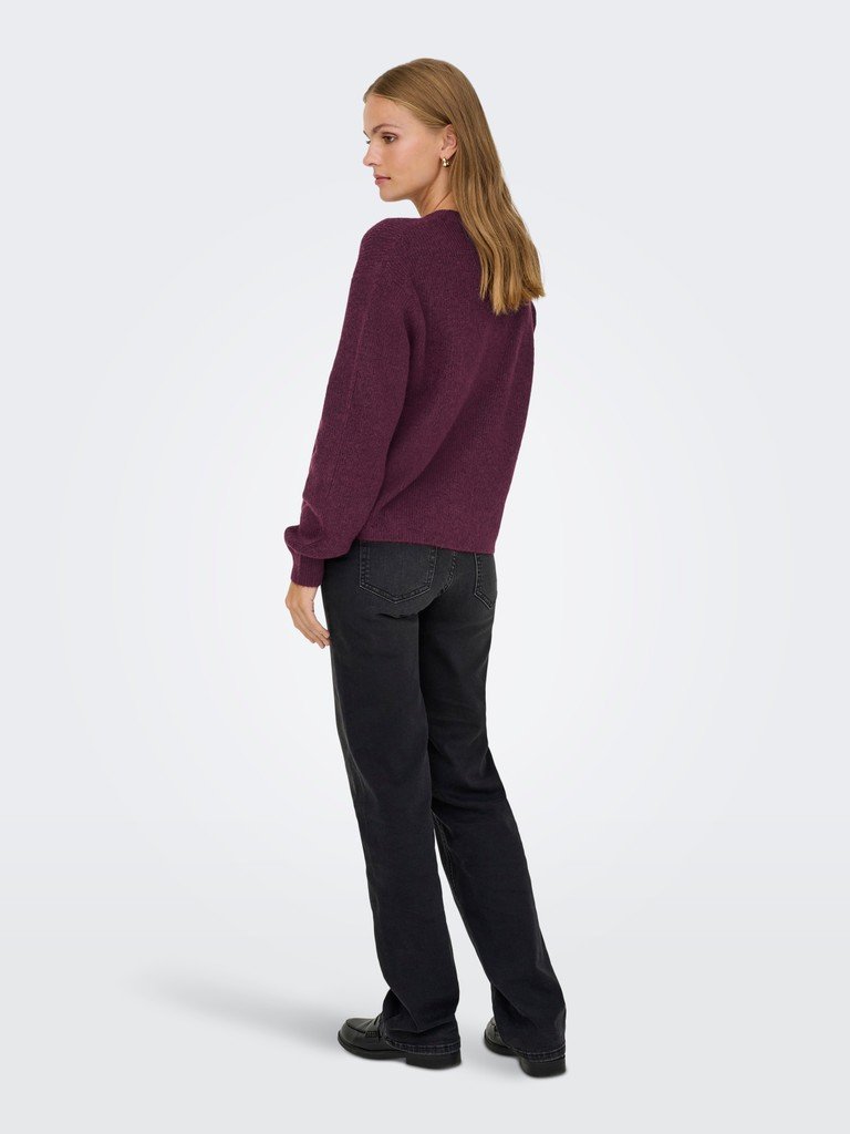 JDY LUMI LIFE L/S BUTTON CARDIGAN KNT, Fig MELANGE - Bilde 5