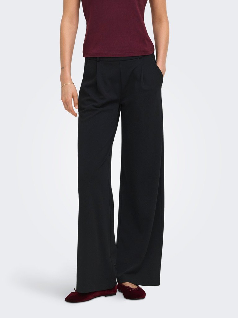 JDY GEGGO LIFE NEW LONG PANT JRS NOOS, BUKSE, Black GOLD BUTTONS/Svart - Bilde 3