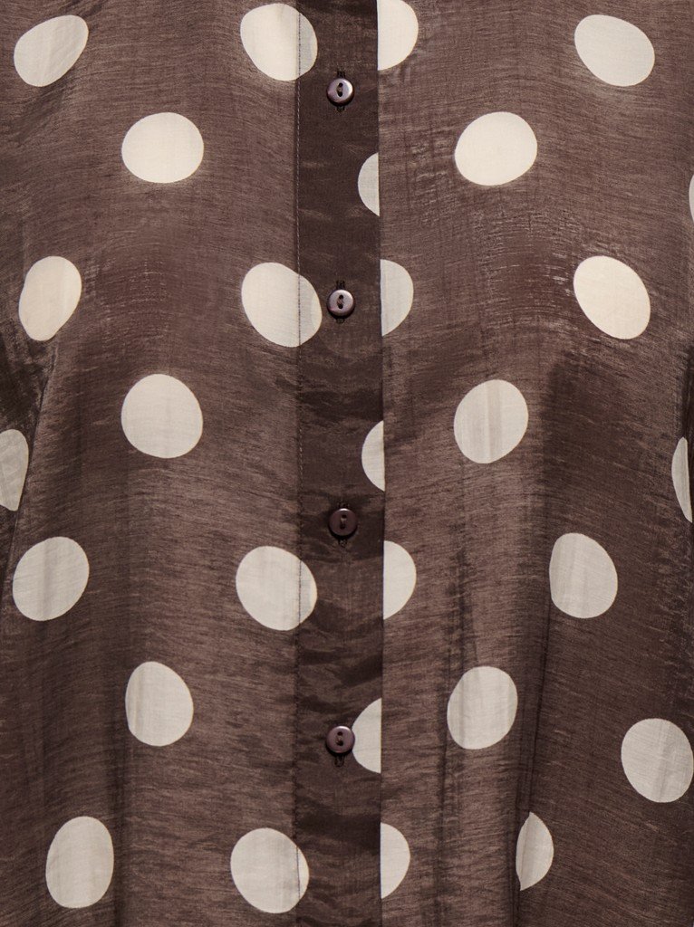 JDY FAY L/S SHIRT WVN, bluse I Lyocell, Coffee Bean CEMENT DOT - Bilde 2