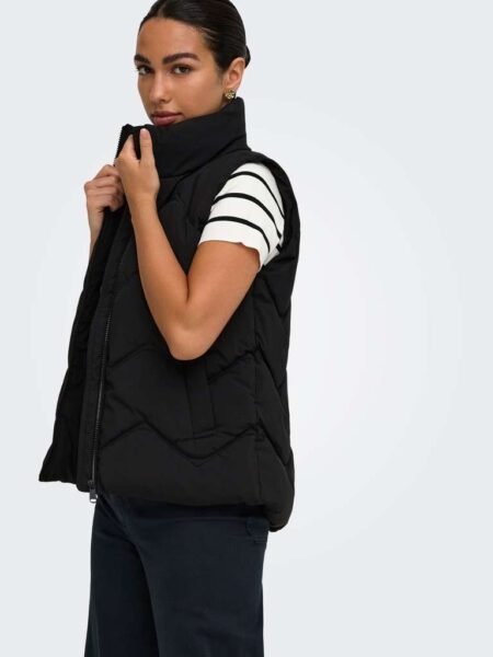 JDY POWER SHORT WAISTCOAT OTW, Vest, Black