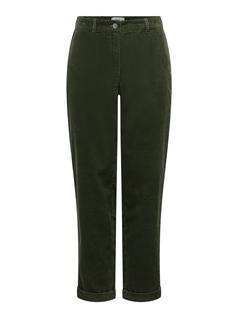 JDY SHIRAZ MW ANK PANT PNT, Kordfløyelbukse, Forest Night/Grønn - Bilde 6