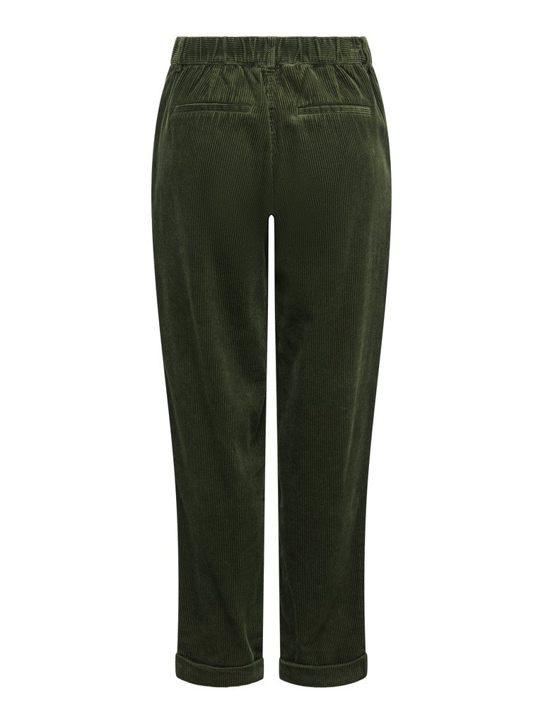 JDY SHIRAZ MW ANK PANT PNT, Kordfløyelbukse, Forest Night/Grønn - Bilde 7
