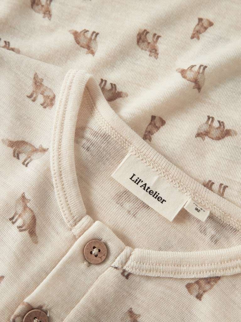LIL ATELIER NALU WO/MO LS SLIM TOP , Trøye i Merinoull Og Modal, str 92-116 - Bilde 5