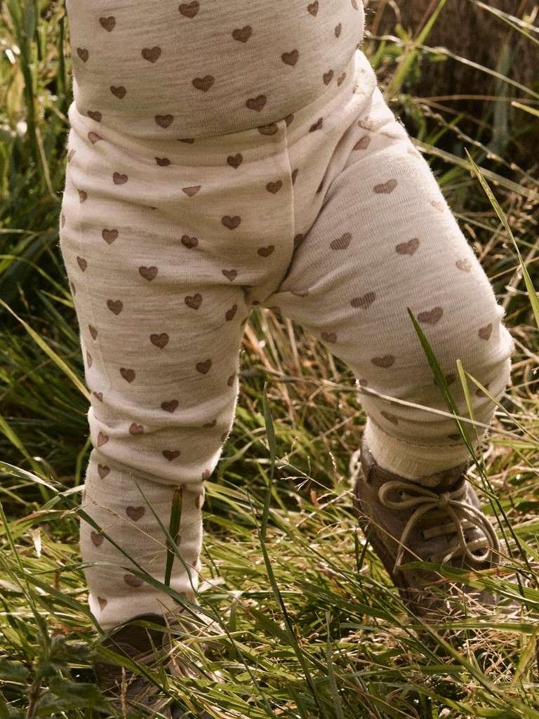 LIL ATELIER NOEL NIA WOOL SLIM LEGGING LIL NOOS, Longs I Merinoull,Morganite HEART