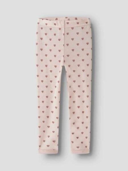 LIL ATELIER NOEL NIA WOOL SLIM LEGGING , Thights I Merinoull, Morganite HEART