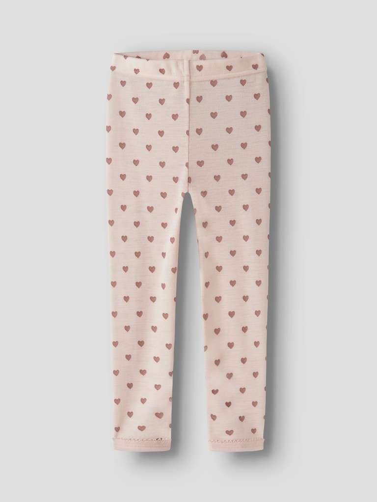 LIL ATELIER NOEL NIA WOOL SLIM LEGGING , Thights I Merinoull, Morganite HEART