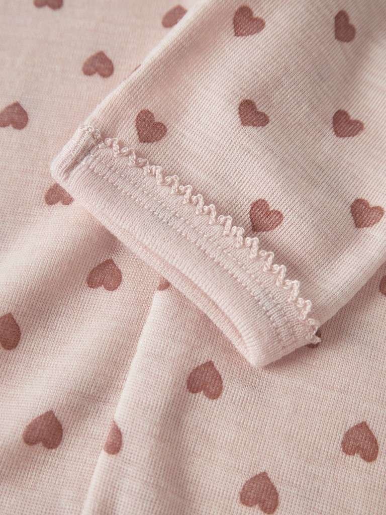 LIL ATELIER NOEL NIA WOOL SLIM LEGGING , Thights I Merinoull, Morganite HEART - Bilde 2