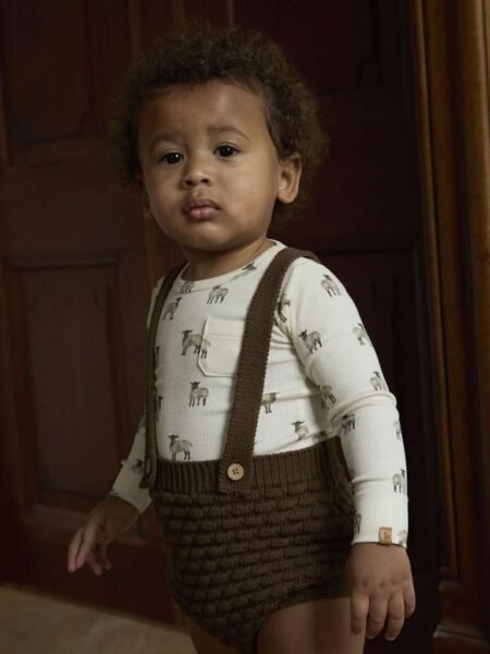 LIL ATELIER GAVO EKO LS SLIM BODY, Turtledove SHEEP, Offwhite Med Sauer