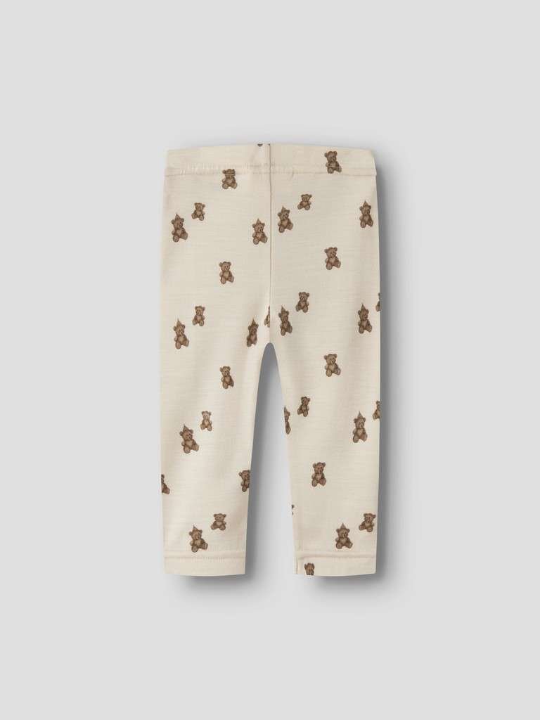 LIL ATELIER, NILO NUN WO/MO SLIM LEGGINGS LIL NOOS, BUKSE, Turtledove TEDDY BEAR - Bilde 3