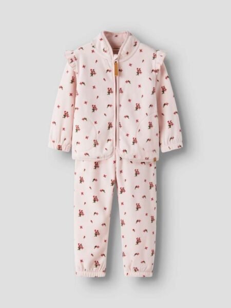 LIL ATELIER, LASPEKTRA FLEECE SET AOP LIL, Hushed Violet FLOWERS