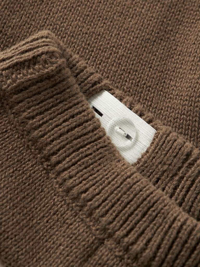 LIL ATELIER NOBIR LOOSE KNIT PANT, Strikket Bukse I Bomull, Teak, Brun - Bilde 2