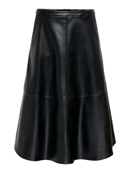 JDY HOLLY HW A-LINE SKIRT PNT, Skjørt, Black/Sort