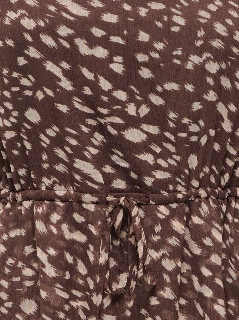 JDY SANDRA L/S LAYER DRESS , Kjole, WVN, CHATEAU GRAY ANIMAL PRINT - Bilde 2