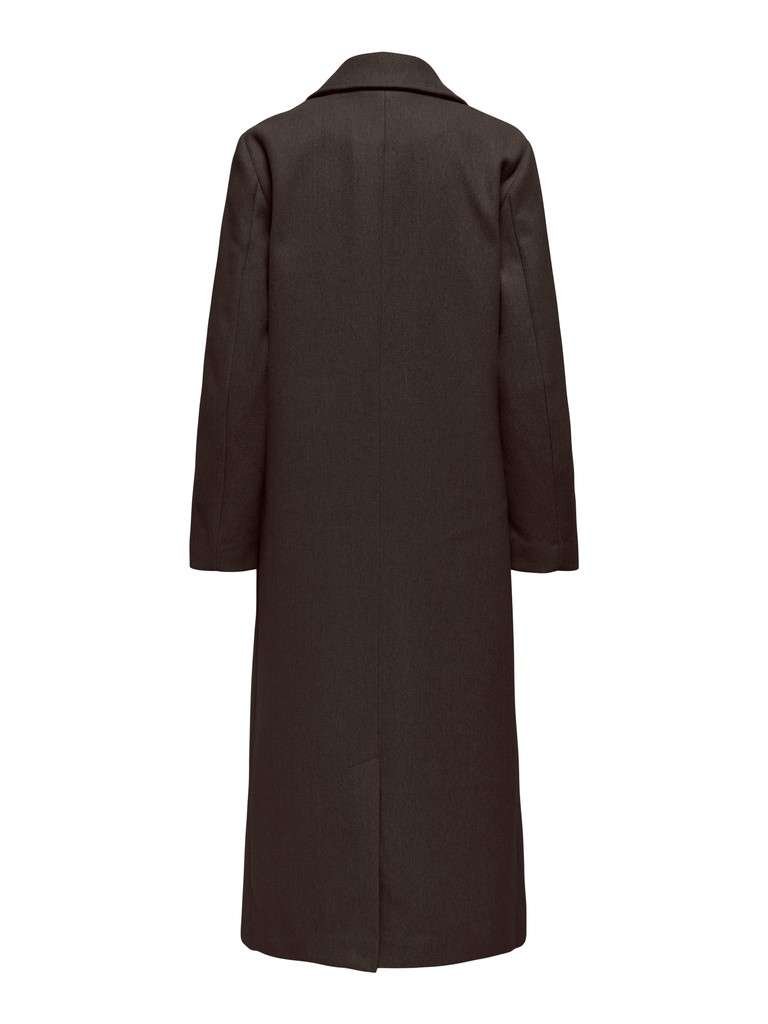 JDY VIOLA LIFE X-LONG COAT , Kåpe, OTW HAB, Chocolate Torte, Brun - Bilde 5