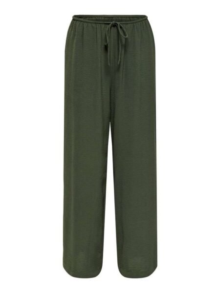 JDY MELIA MW STRING WIDE PANT WVN EXP, Bukse, Kambaba/Grønn