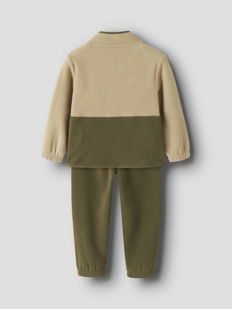 LIL ATELIER, LASPEKTRA FLEECE SET 1FO LIL, Winter Moss/Lys og MørkGrønn - Bilde 5