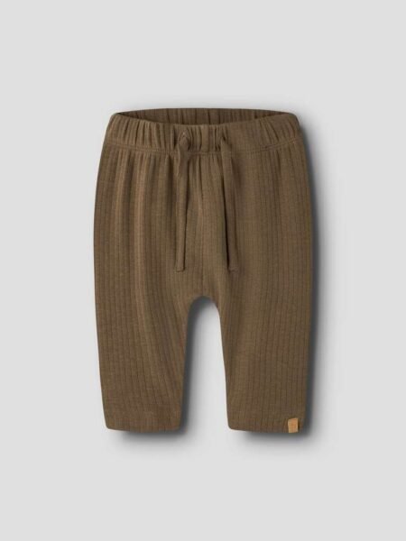 LIL ATELIER GABO BIB LOOSE PANT, Bukse, Teak, Brun