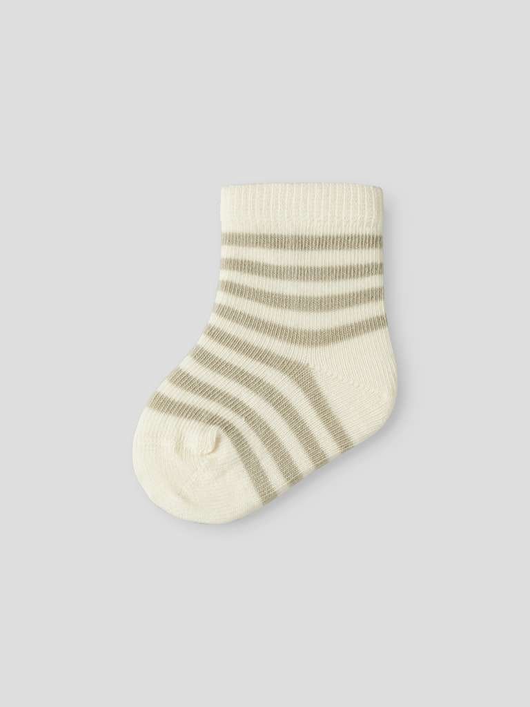 LIL ATELIER ROSSA DIR SOCK, Sokker , Stripet, Turtledove