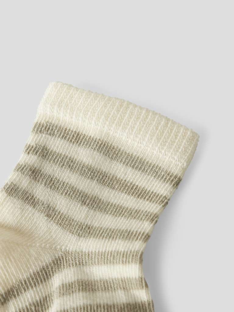 LIL ATELIER ROSSA DIR SOCK, Sokker , Stripet, Turtledove - Bilde 2