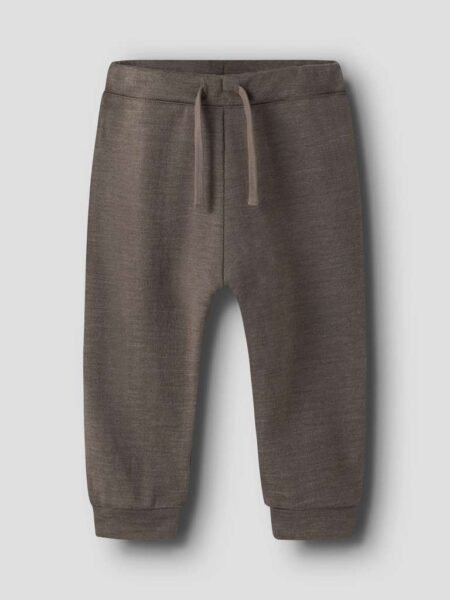 NAME IT WESSO WOOL SWE PANT, Bukse I 100% Merinoull, Morel, Brun