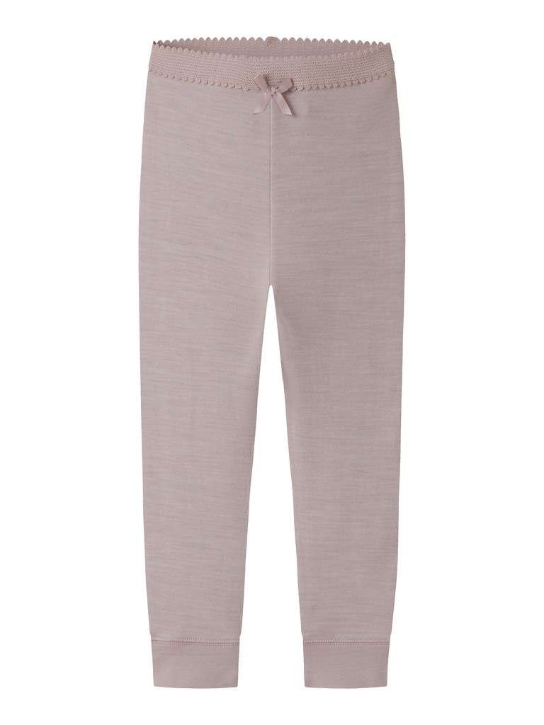 NAME IT WYLA WO/VI LEGGINGS- Merinoull/ Viskose Tights, Violet Ice