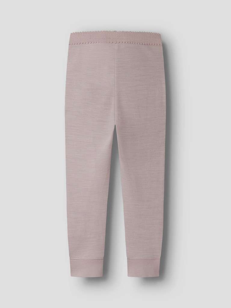 NAME IT WYLA WO/VI LEGGINGS- Merinoull/ Viskose Tights, Violet Ice - Bilde 2