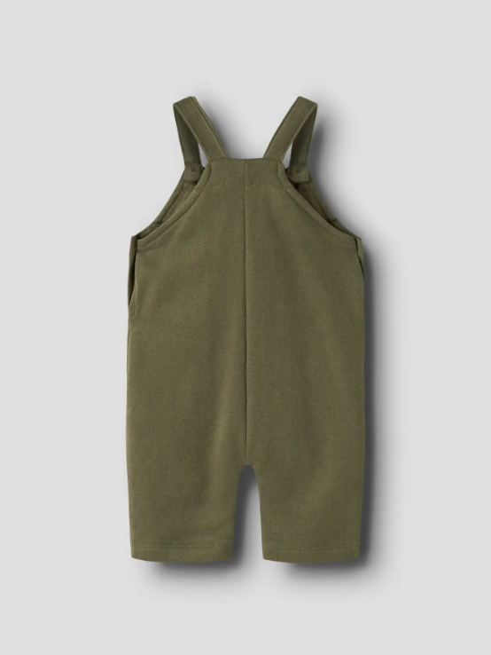 LIL ATELIER LONDON RAN LOOSE SWEAT OVERALL, Selebukse, Winter Moss, grønn - Bilde 5